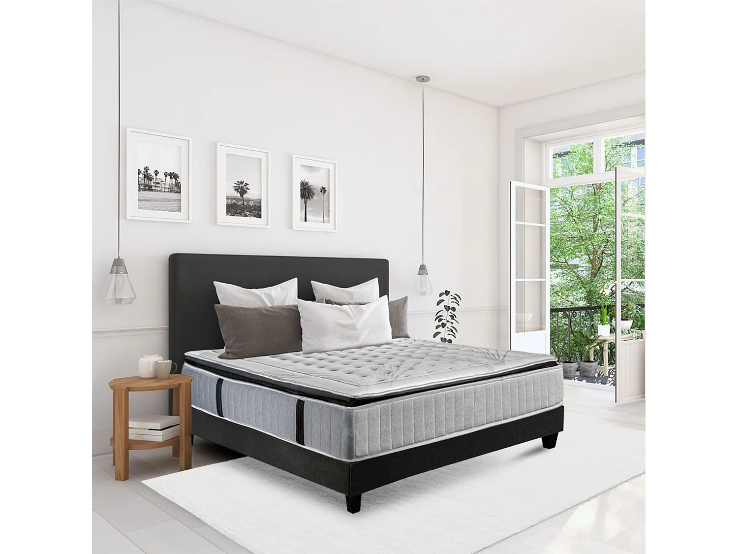 Matelas PHIGALIE - Ressorts ensachés & mémoire de forme