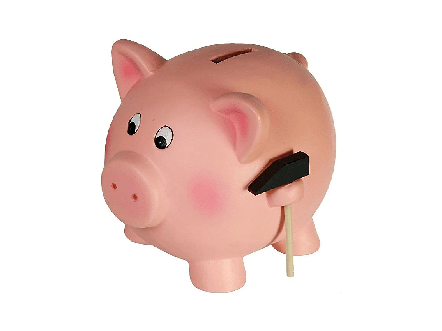 Tirelire en terre cuite cochon avec le petit marteau