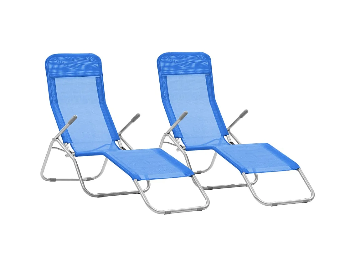 Lot de deux chaises bleue 142 x 60 x 97 cm 02_0011950