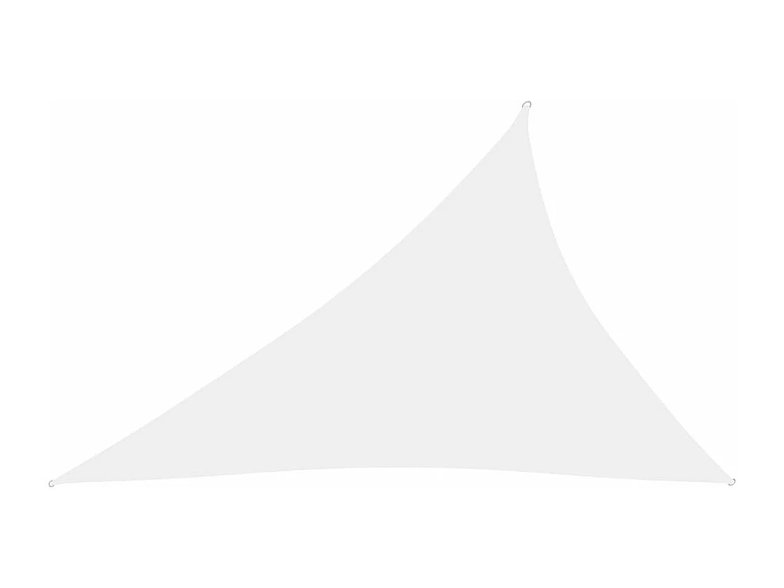 Vela de sombra parasol triangular tela Oxford 3 x 4 x 5 m blanco 02_0009844