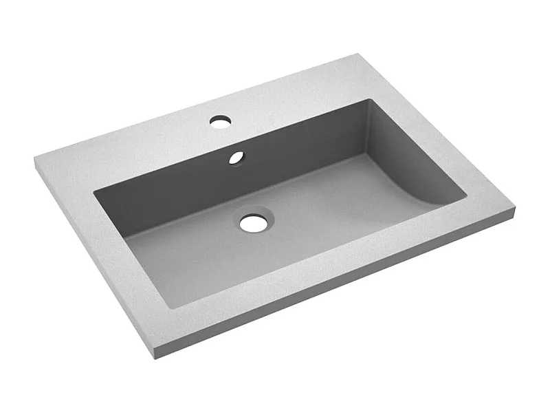 Lavabo vasque lave-mains toilette grise 60 x 45 x 12 cm 02_0002563