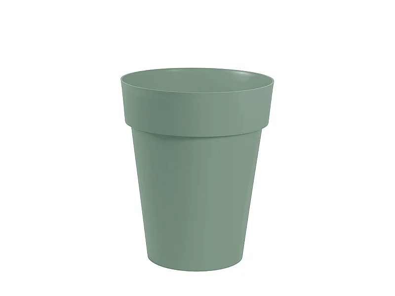 Pot de fleurs en plastique Toscane vert laurier - Ø 44 cm - Eda