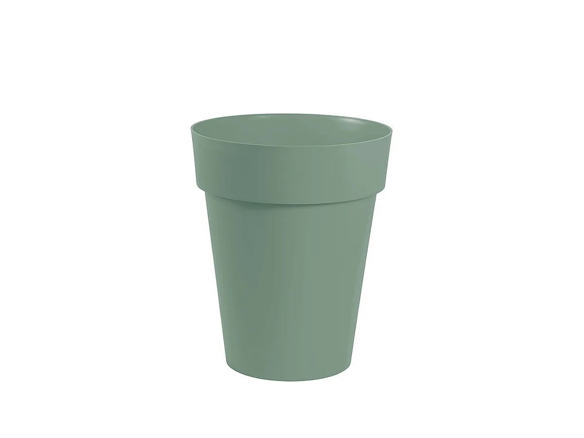 Pot de fleurs en plastique Toscane vert laurier - Ø 44 cm - Eda