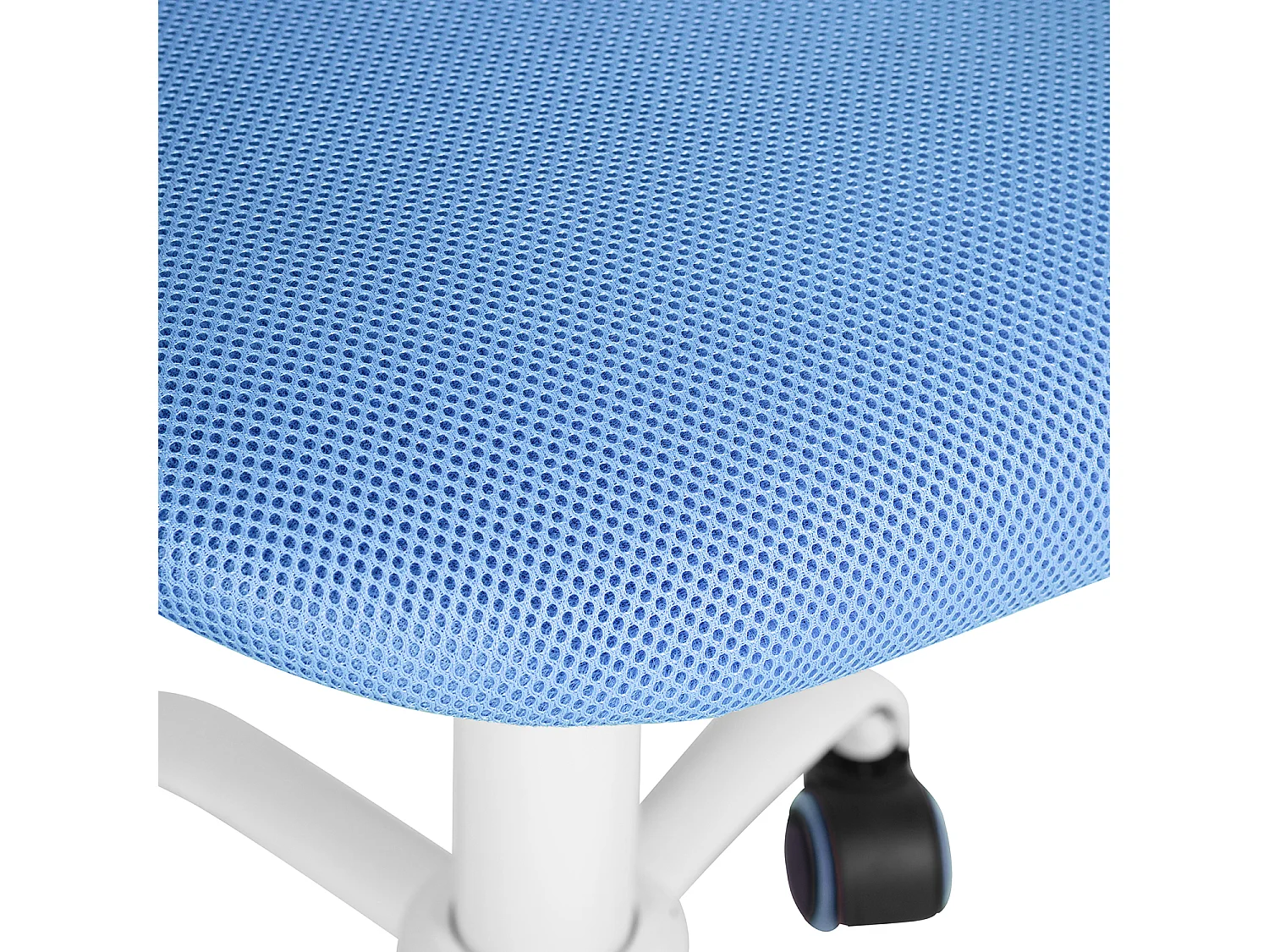 URBAN MEUBLE Chaise de Bureau Chaise de Bureau Hauteur Réglable Siège Pivotant en Tissu Chaise de Travail Ergonomique sans Accoudoir, Bleu