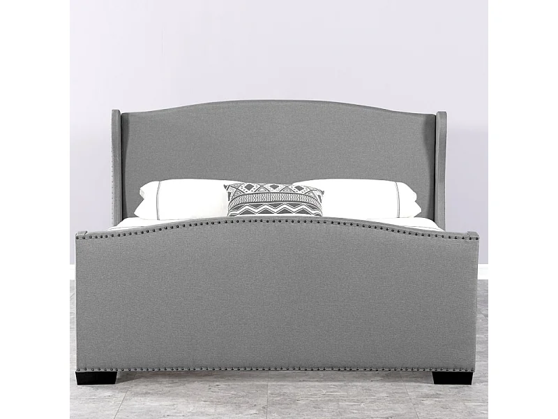 Lit Design Grande Tête De Lit Master - Couleurs - Gris, Tailles - 140x190