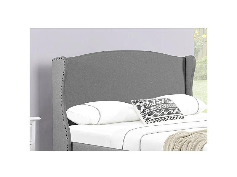 Lit Design Grande Tête De Lit Master - Couleurs - Gris, Tailles - 140x190
