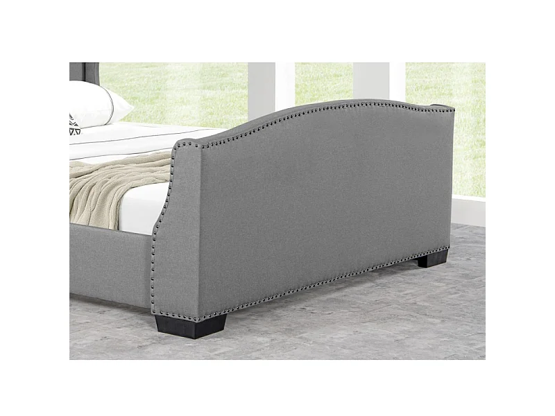 Lit Design Grande Tête De Lit Master - Couleurs - Gris, Tailles - 140x190