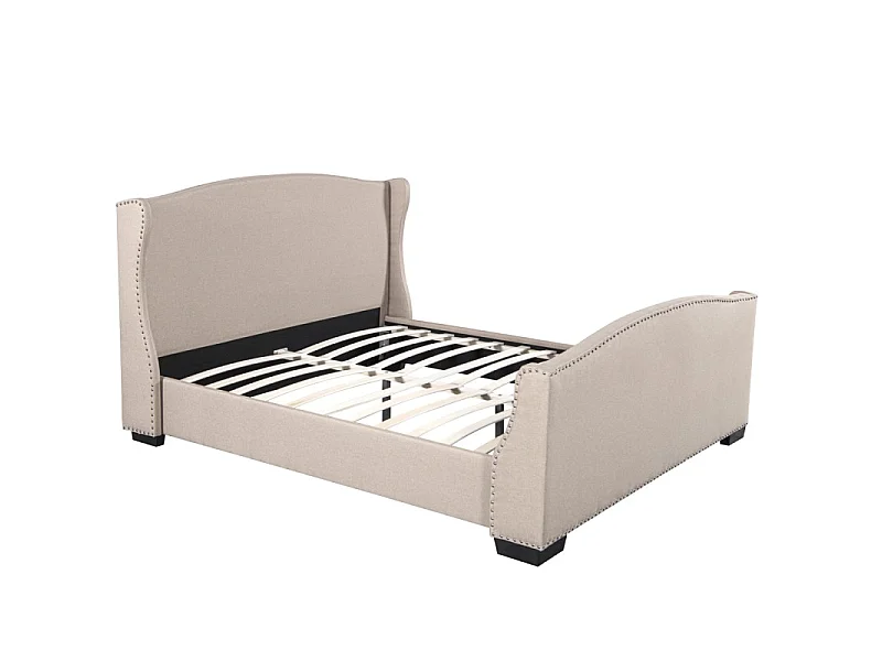 Lit Design Grande Tête De Lit Master - Couleurs - Beige, Tailles - 160x200