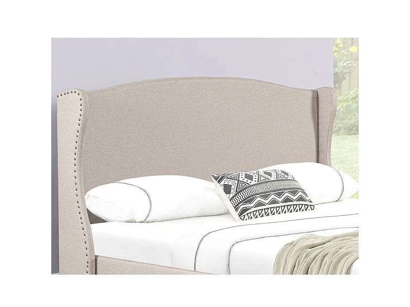 Lit Design Grande Tête De Lit Master - Couleurs - Beige, Tailles - 160x200