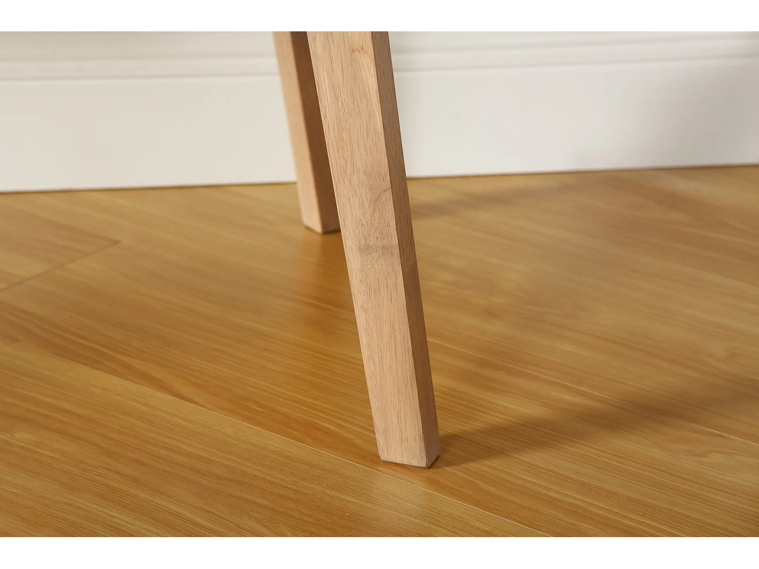 URBAN MEUBLE Bureau moderne couleur bois naturel avec tiroirs et rangement avec strcture en bois 105*55*75-90cm