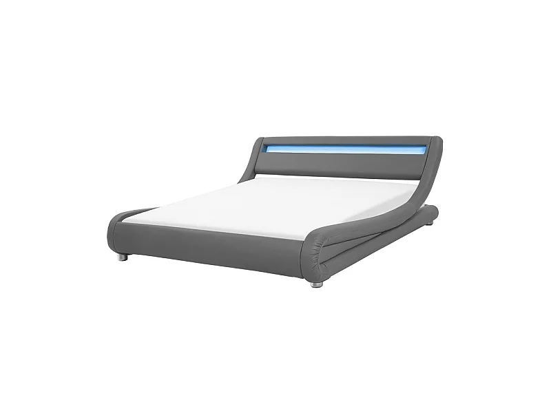 Lit Led Design Julio - Couleurs - Gris, Tailles - 140x190