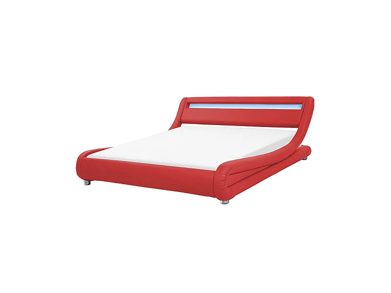 Lit Led Design Julio - Couleurs - Rouge, Tailles - 140x190