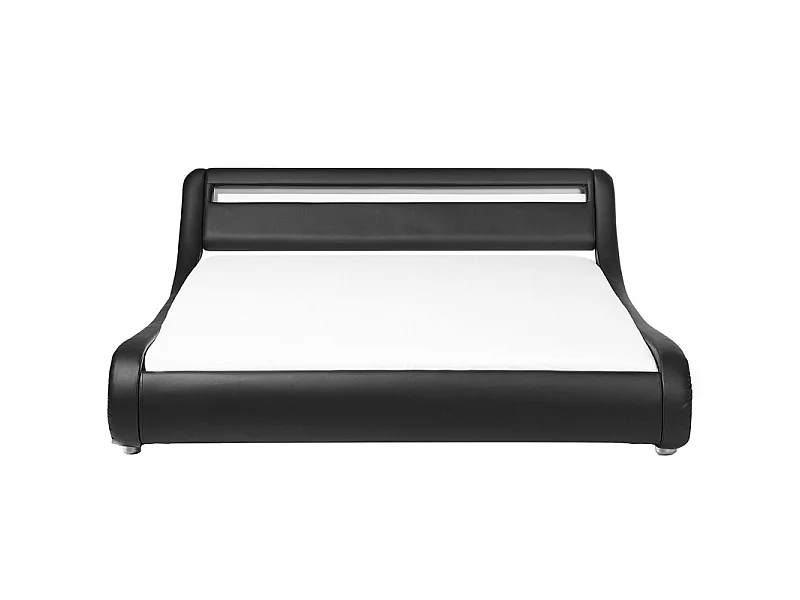 Lit Led Design Julio - Couleurs - Noir, Tailles - 180x200