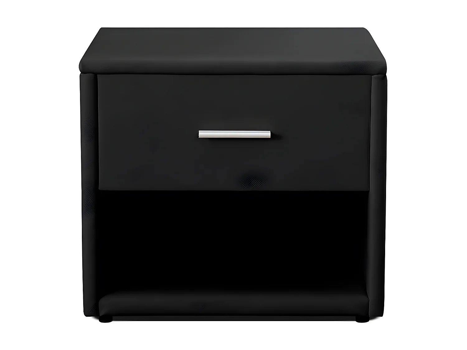 Chevet Simili Cuir Avec Éclairage Led Leva - Couleurs - Noir