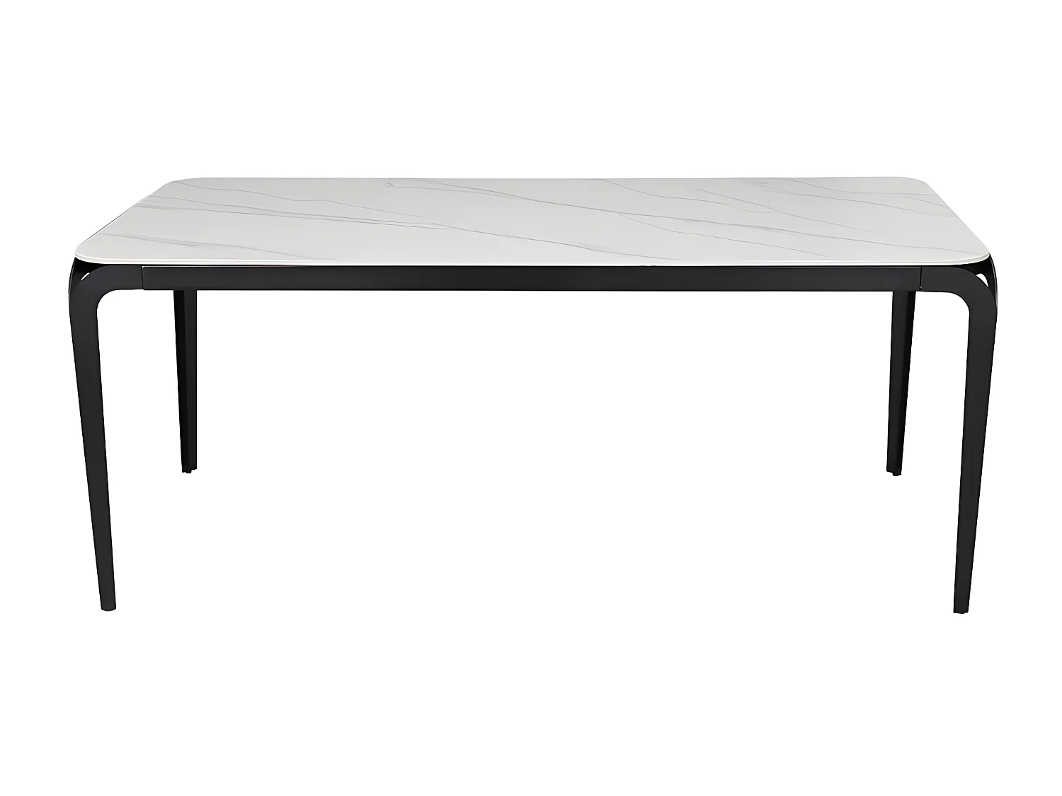 Table À Manger Céramique Effet Marbre Blanc Bexter