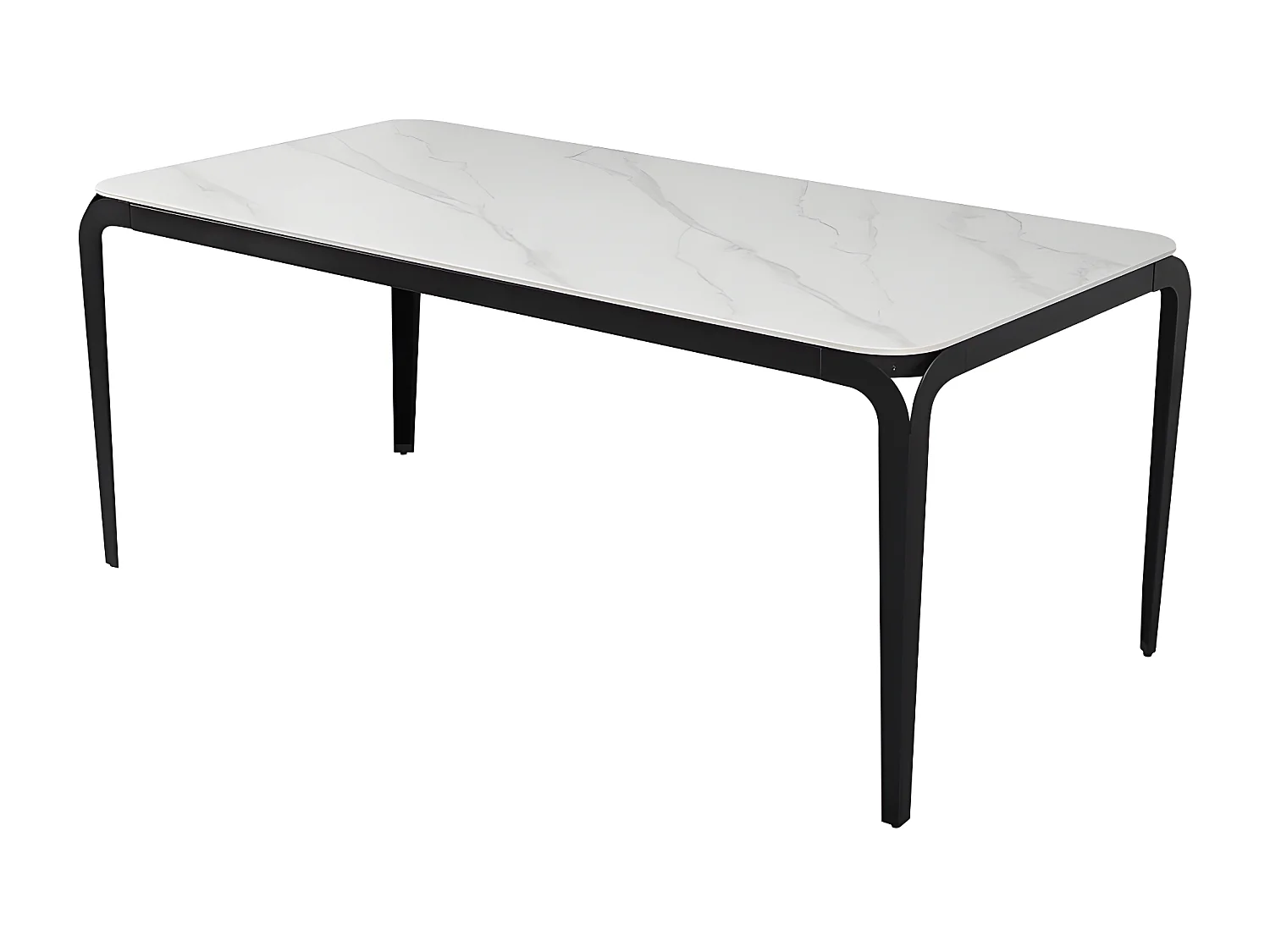 Table À Manger Céramique Effet Marbre Blanc Bexter