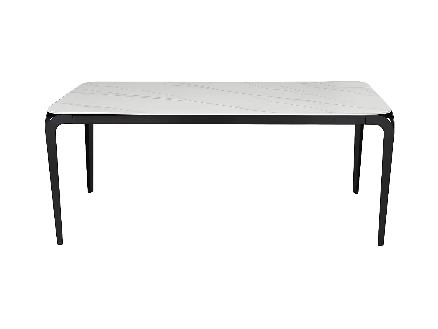 Table À Manger Céramique Effet Marbre Blanc Bexter