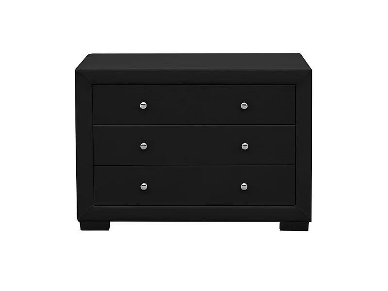 Commode Chambre À Coucher Design Eva - Couleurs - Noir
