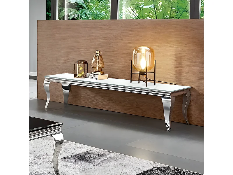 Meuble Tv Design Ema - Couleurs - Blanc