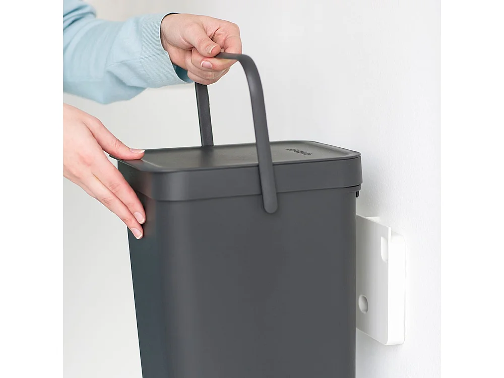 Brabantia Sort & Go Poubelle 12l gris foncé