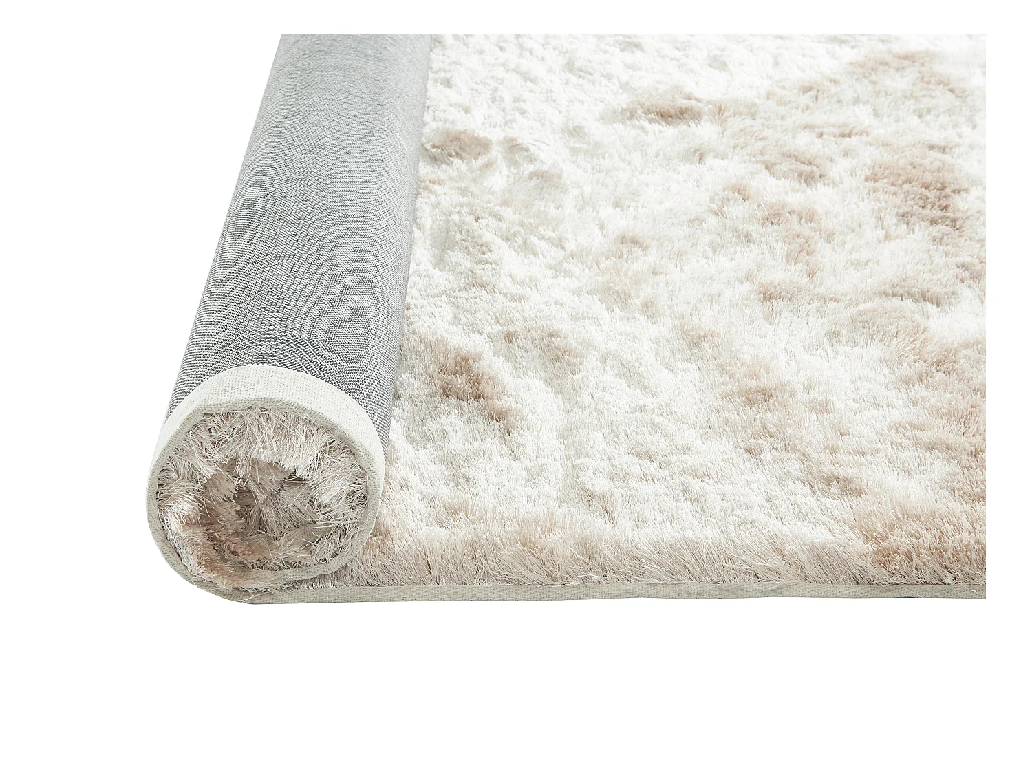 Alfombra shaggy de pelo largo ultra suave - 200 x 290 cm - Beige - DOLCE