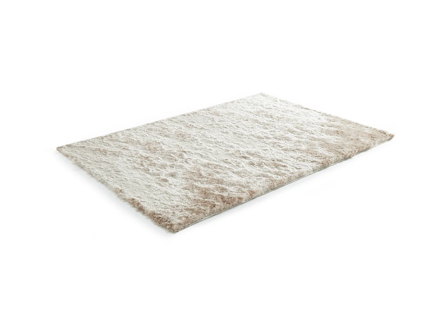 Alfombra shaggy de pelo largo ultra suave - 200 x 290 cm - Beige - DOLCE