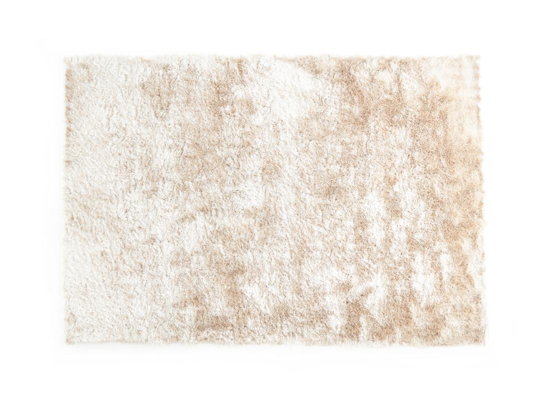 vente unique Tapis shaggy à poils longs ultra doux - 200 x 290 cm - Beige - DOLCE