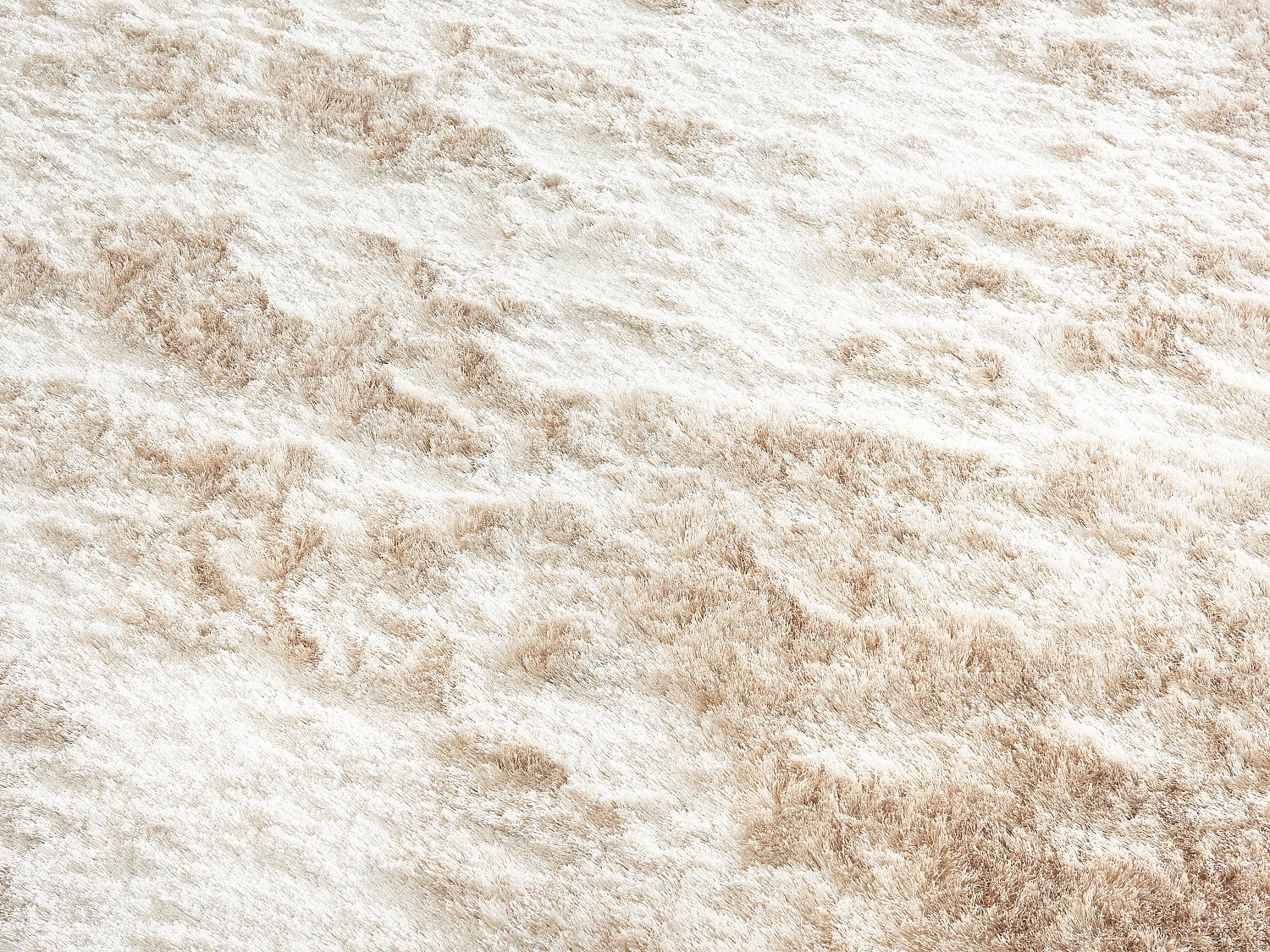 Shaggy-matta i beige 200 × 290 cm extra mjuk med lång lugg DOLCE