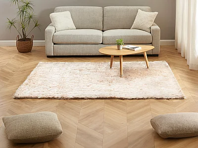 Hochflorteppich ultraweich - 160 x 230 cm - Beige - DOLCE