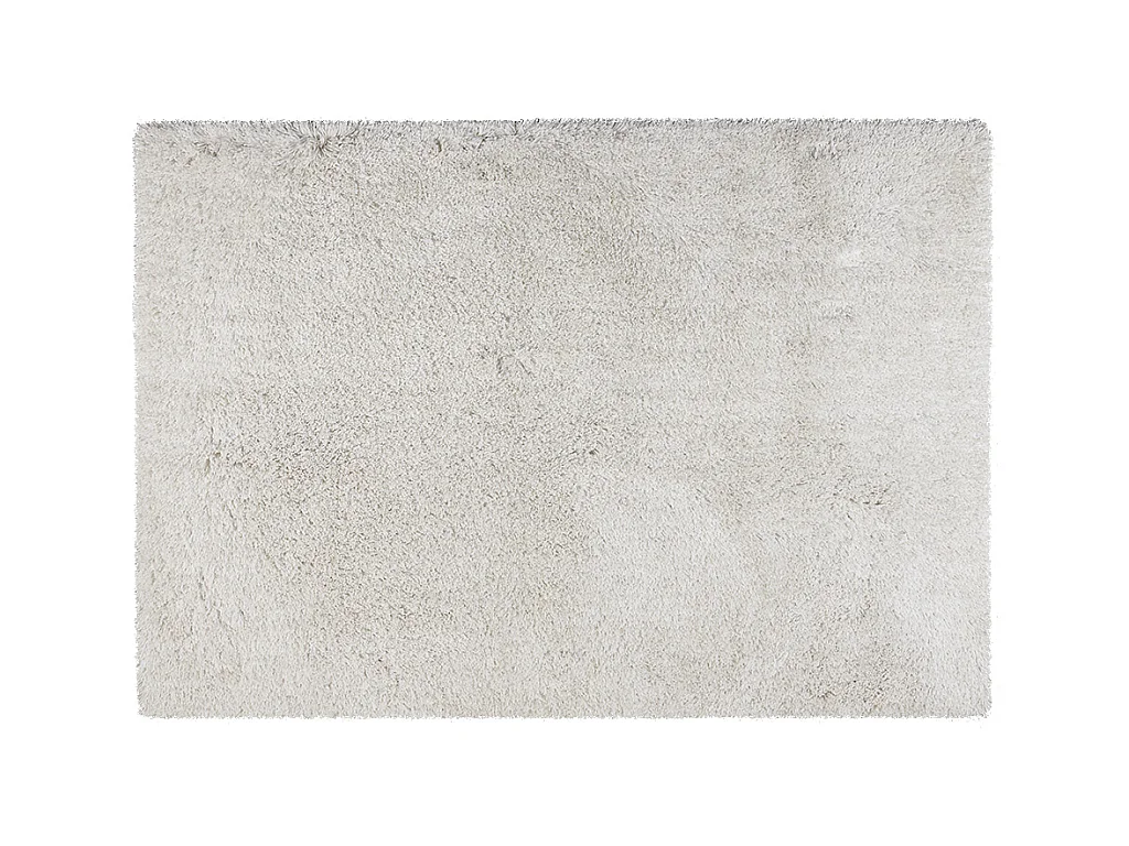 Tapis shaggy à poils longs microfibre - 120 x 170 cm  - Blanc cassé -  HARVEY