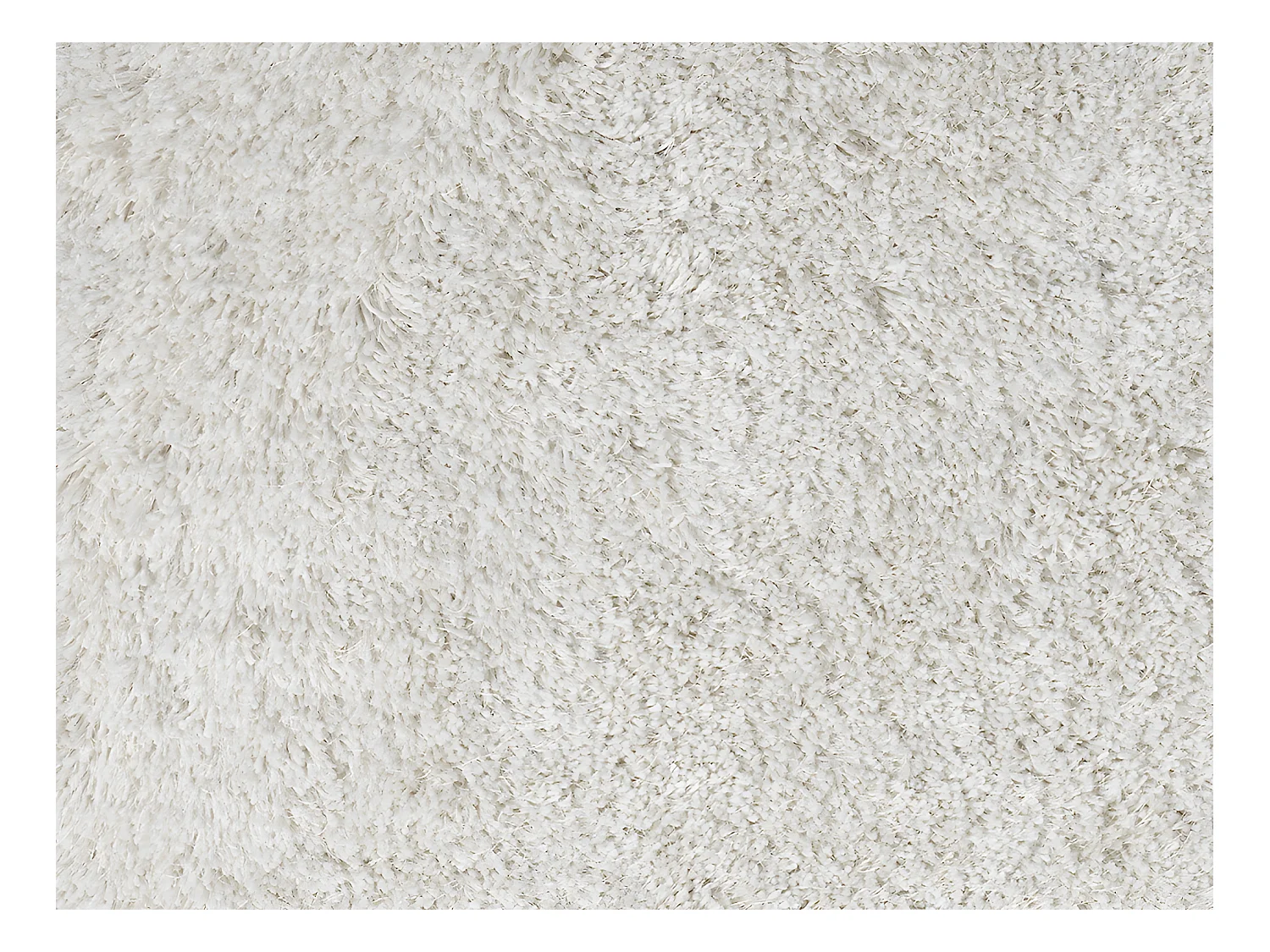 Tappeto shaggy a pelo lungo 120 x 170 cm Microfibra Bianco - HARVEY