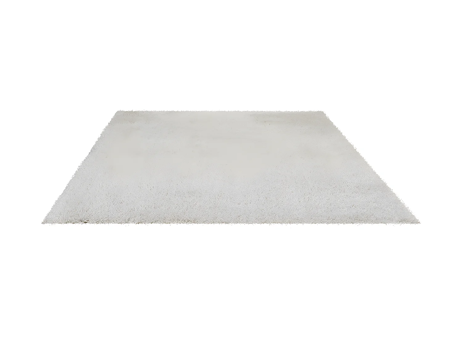 Tapis shaggy à poils longs microfibre - 120 x 170 cm  - Blanc cassé -  HARVEY