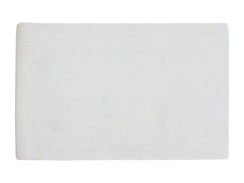 Tapis shaggy à poils longs effet fourrure - 160 x 230 cm - Blanc cassé - BUNNY