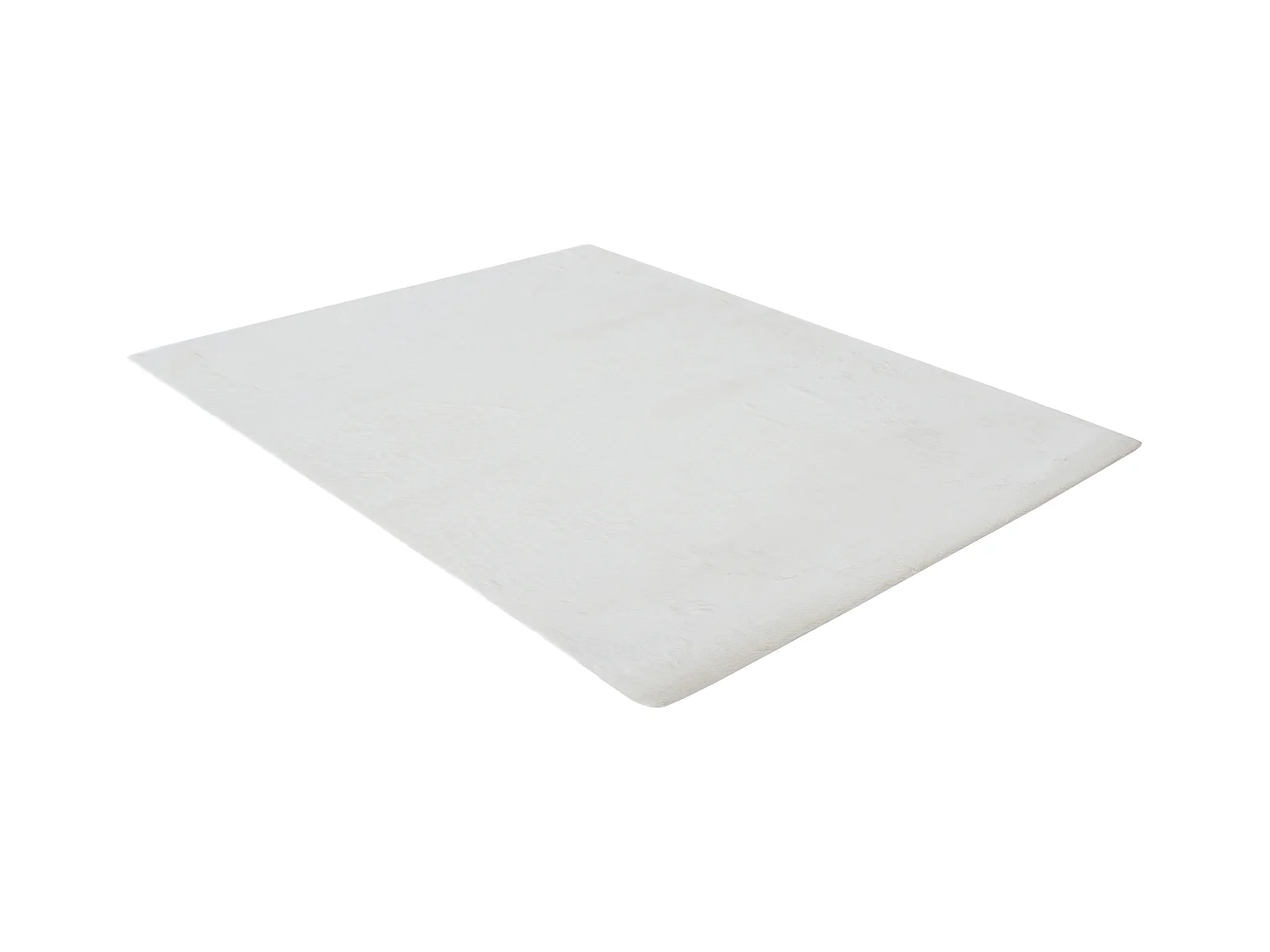 Tapis shaggy à poils longs effet fourrure - 160 x 230 cm - Blanc cassé - BUNNY