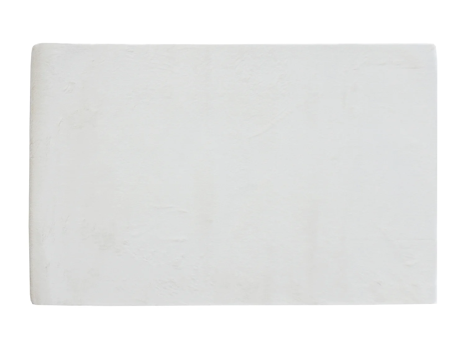 Tapis shaggy à poils longs effet fourrure - 160 x 230 cm - Blanc cassé - BUNNY