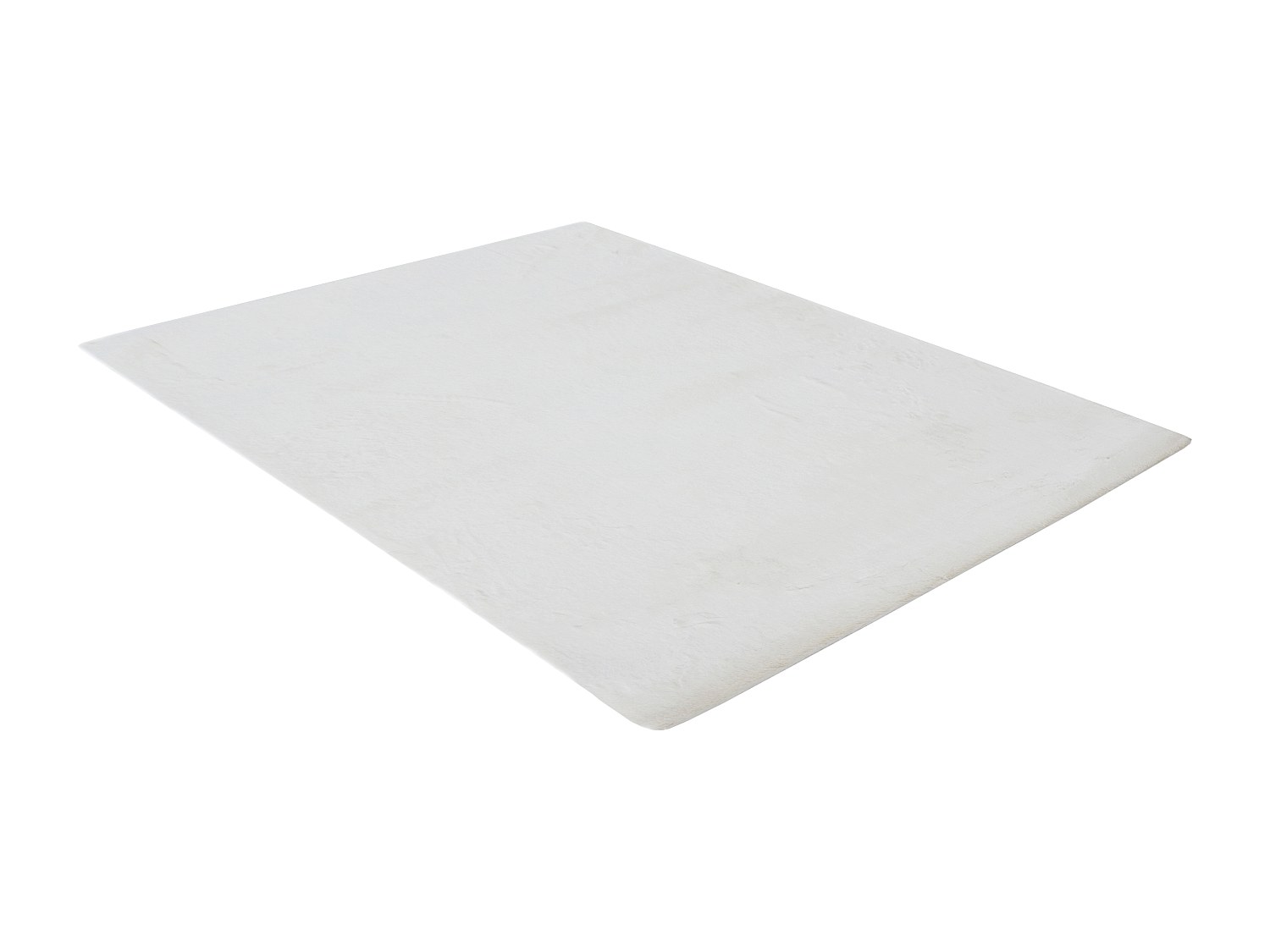 Langhåret shaggy-teppe med pelslignende effekt - 160 x 230 cm - Offwhite - BUNNY
