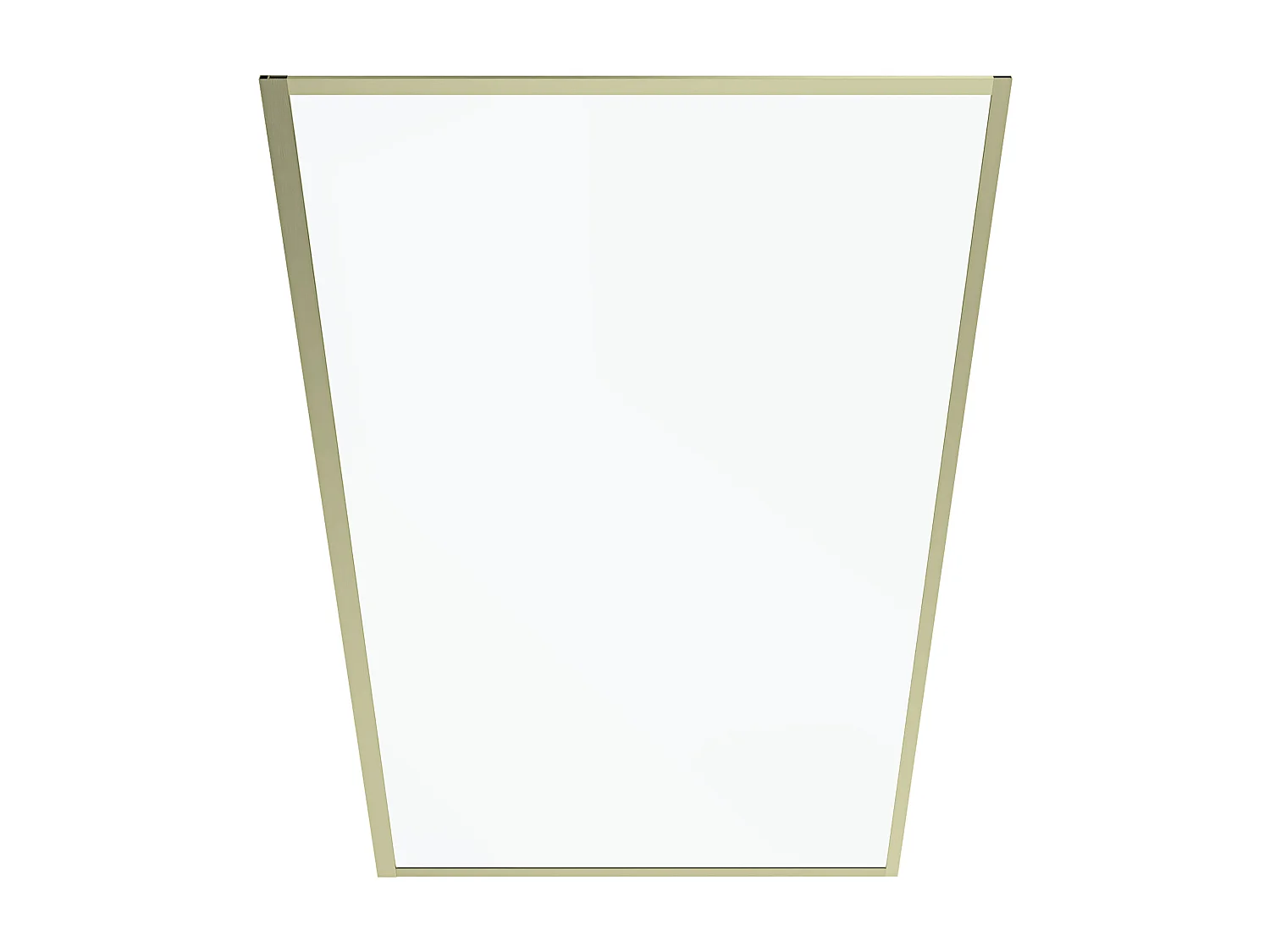 Gyllen badekarvegg i industriell stil - 80 x 140  cm - Herdet glass - BRADENTON