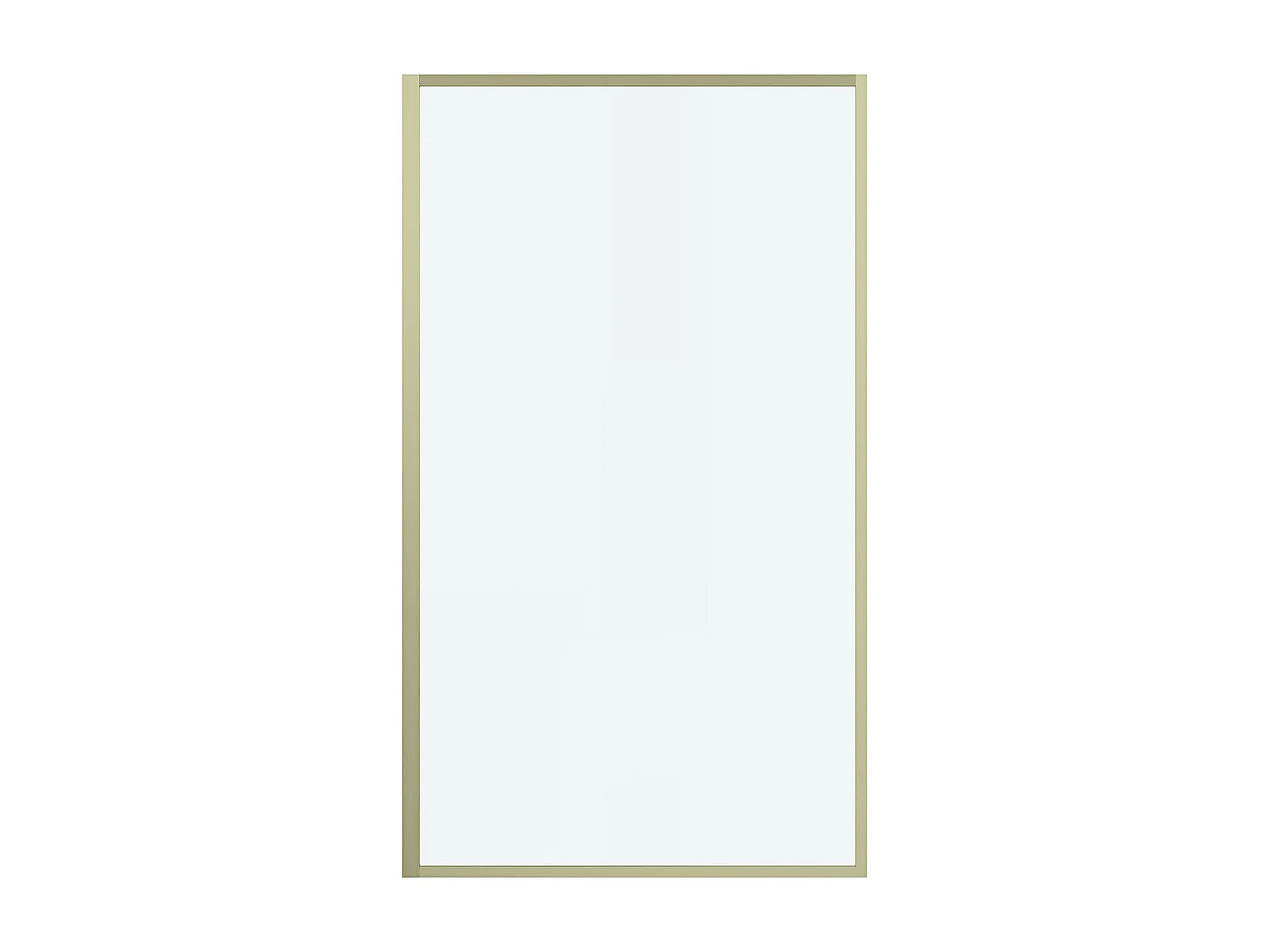 Gyllen badekarvegg i industriell stil - 80 x 140  cm - Herdet glass - BRADENTON