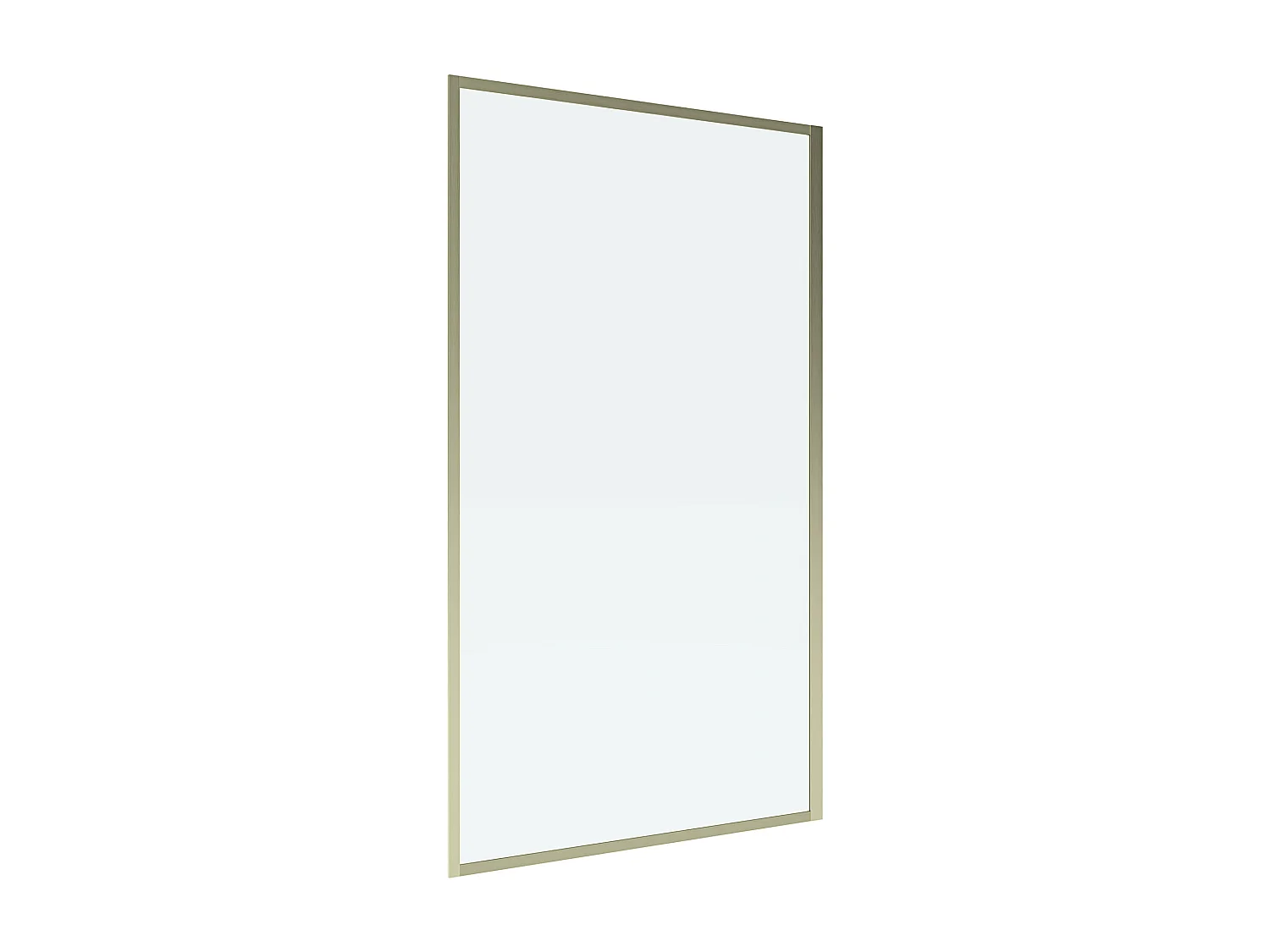 Gyllen badekarvegg i industriell stil - 80 x 140  cm - Herdet glass - BRADENTON