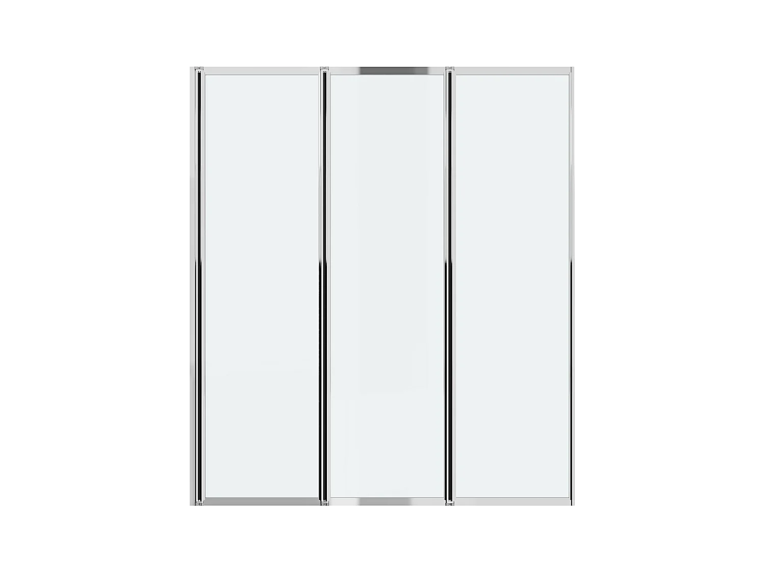 Badeforhæng til brusebad i metal - Krom farve - 120 x 140 cm - DISTRICT