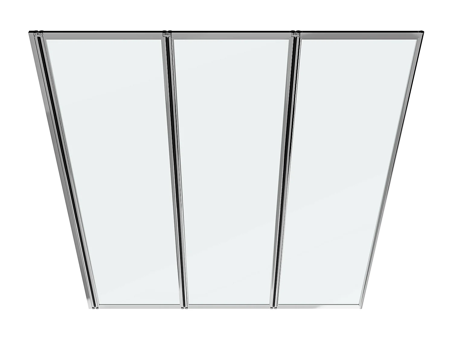 Hopfällbart badkarsskydd i metall - Kromfärg - 120 x 140 cm - DISTRICT