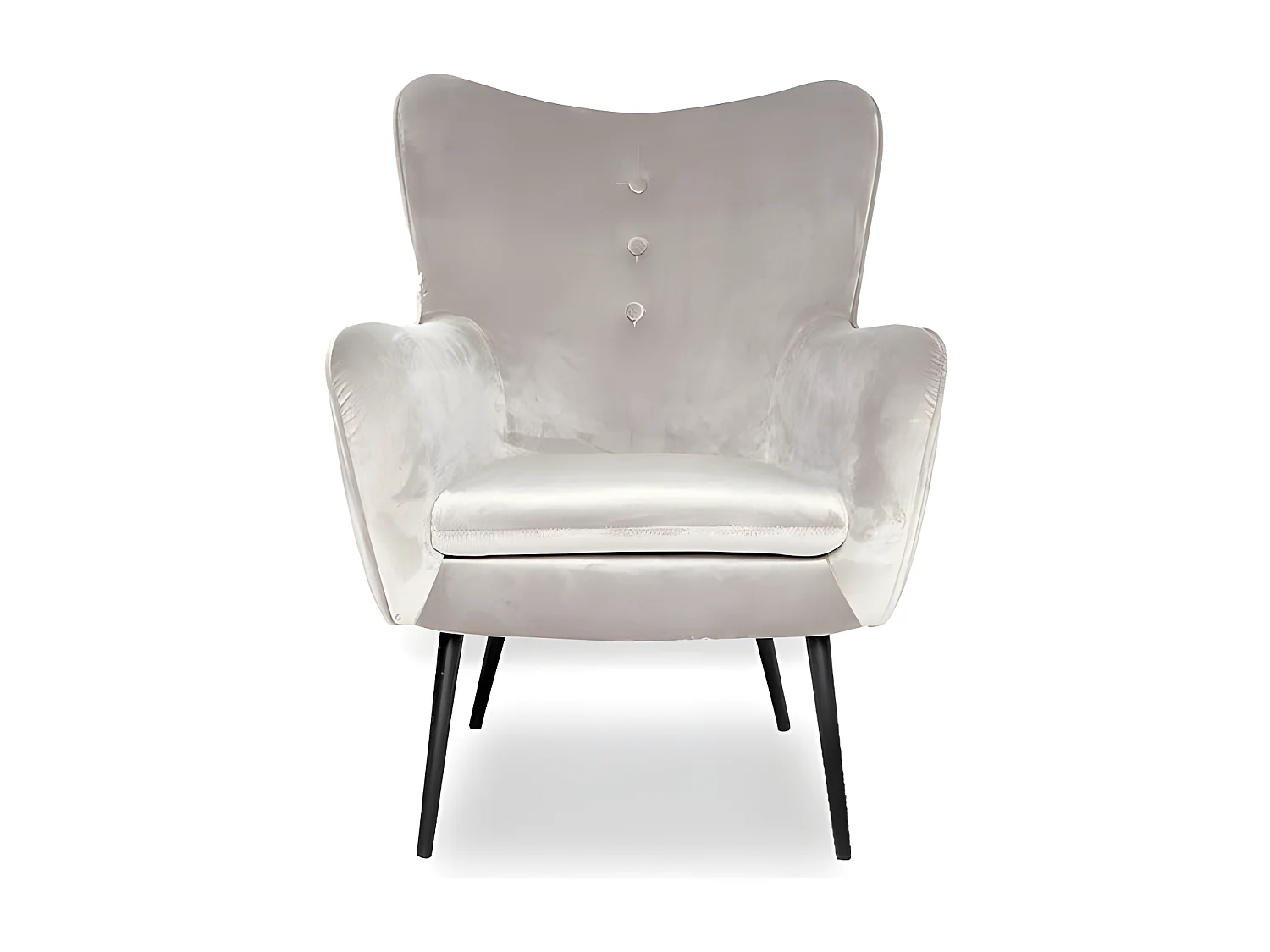 Fauteuil En Velours Design Zola - Couleurs - Taupe