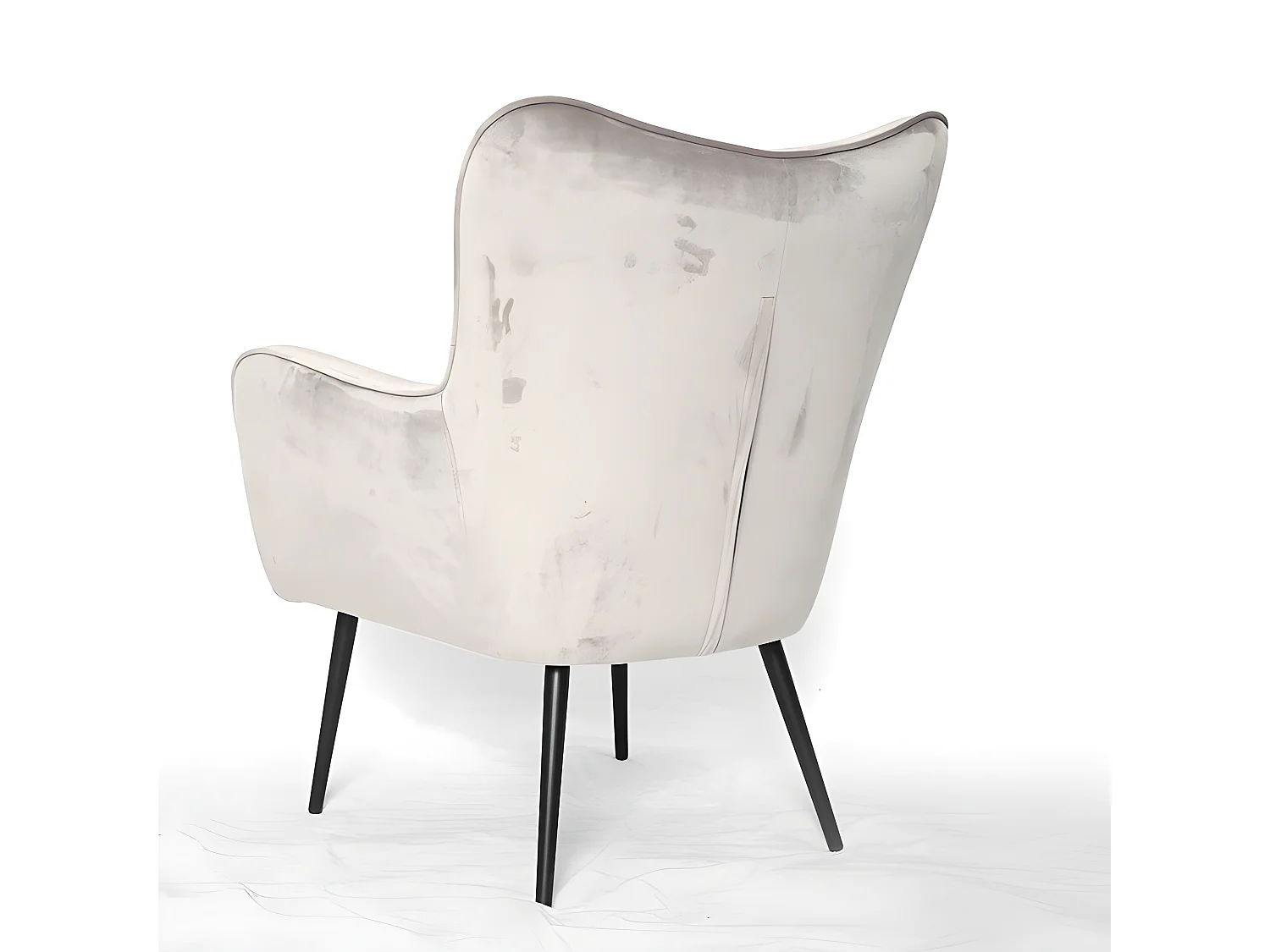 Fauteuil En Velours Design Zola - Couleurs - Taupe