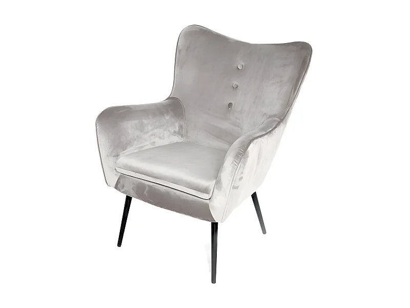 Fauteuil En Velours Design Zola - Couleurs - Taupe