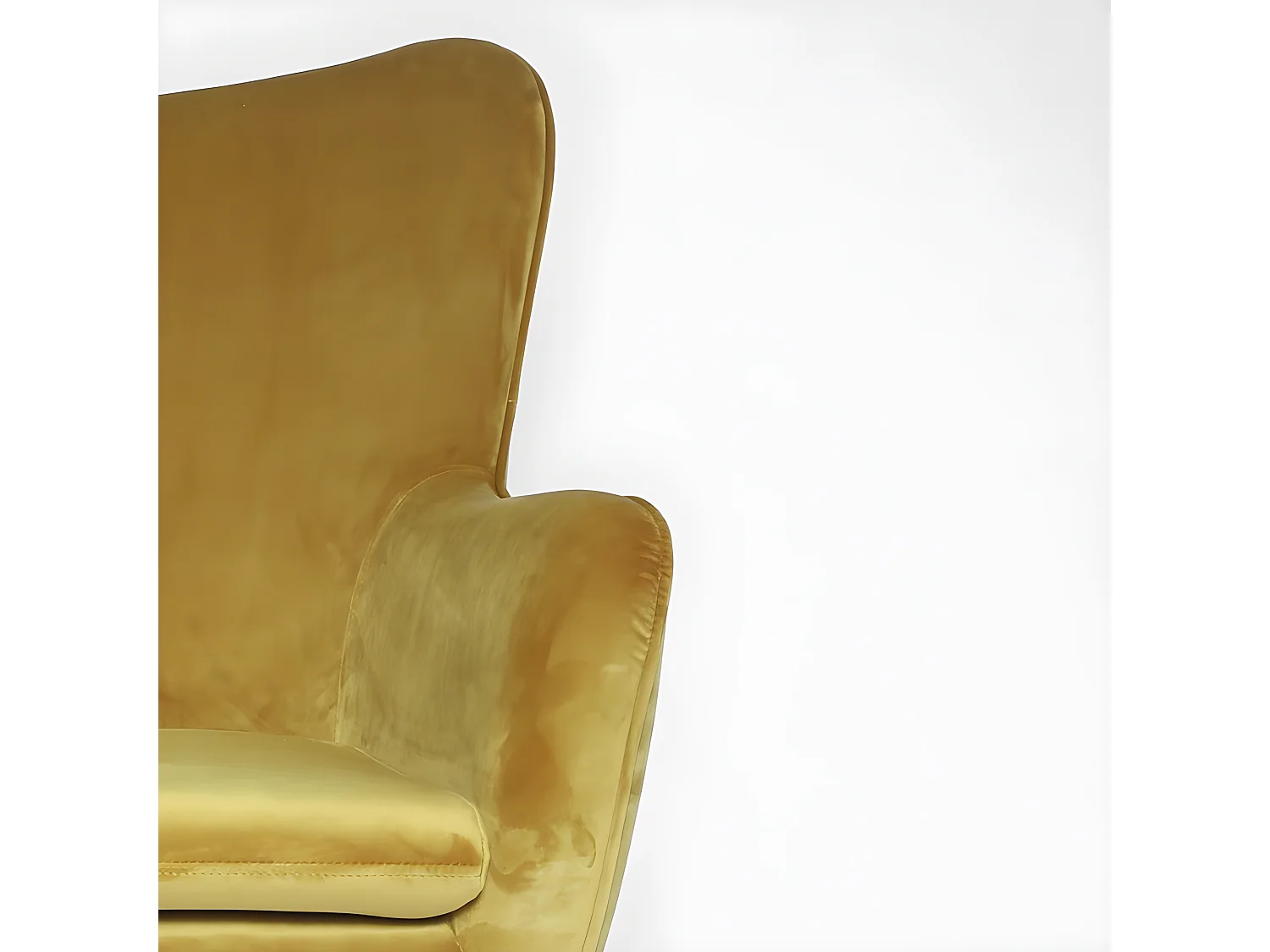 Fauteuil En Velours Design Zola - Couleurs - Jaune