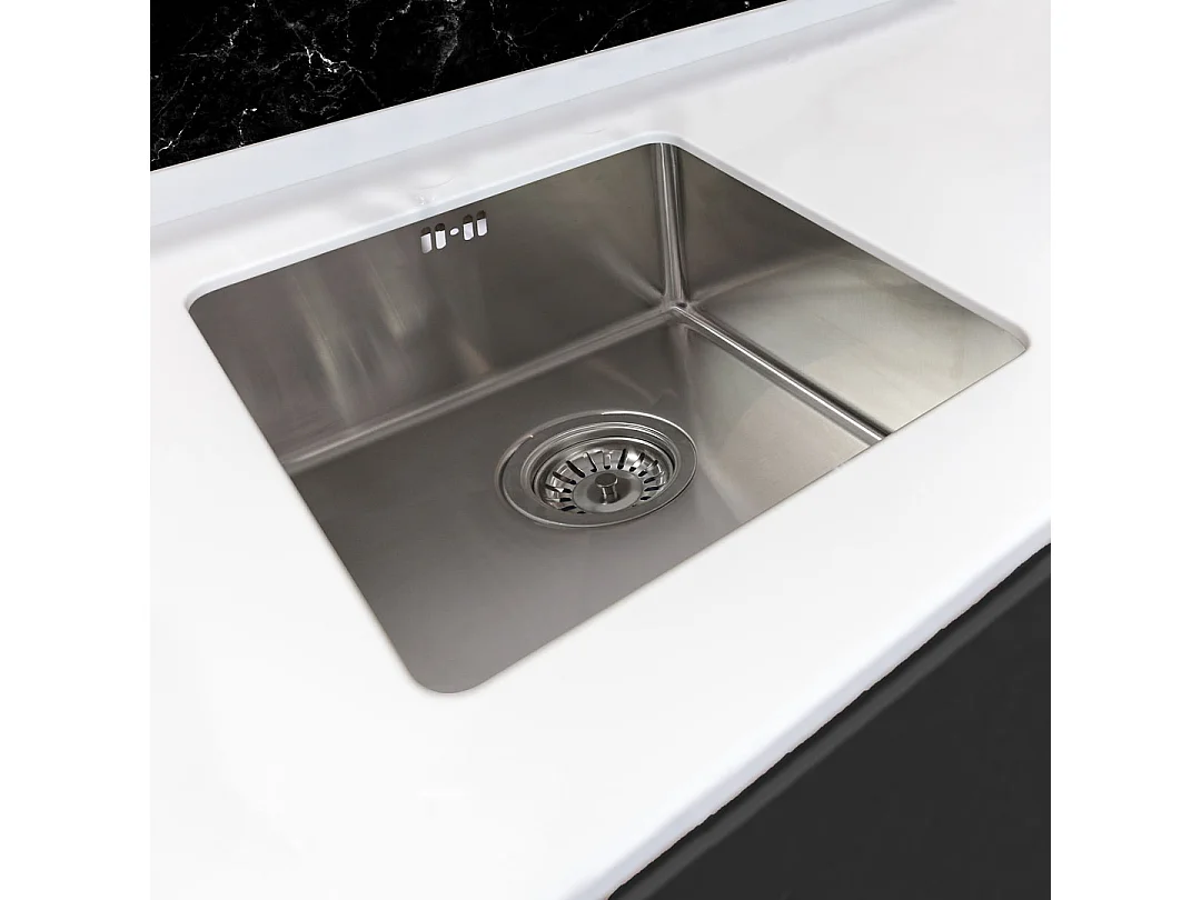 Luisa évier 1 cuve seule 55x45 en inox - Essebagno