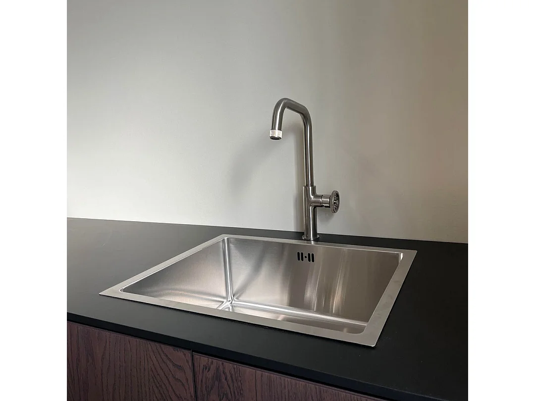 Luisa évier 1 cuve seule 55x45 en inox - Essebagno