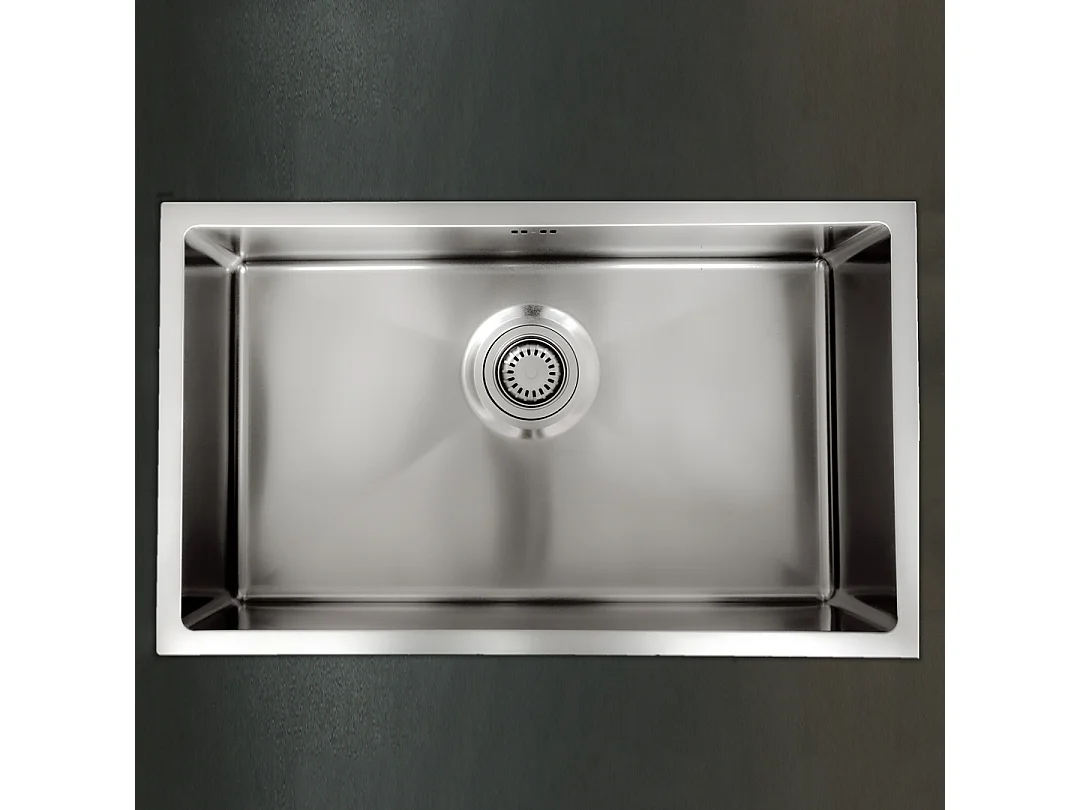 Luisa évier 1 grande cuve seule 76x45 en inox - Essebagno