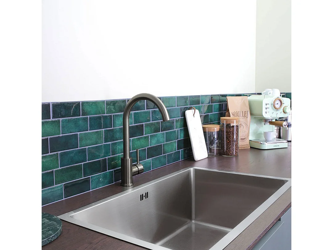 Luisa Fregadero 1 seno grande 76x45 en acero inoxidable Essebagno