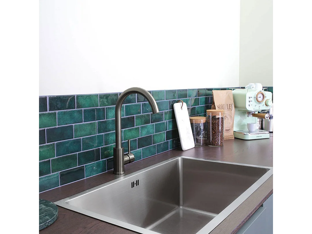 Luisa Fregadero 1 seno grande 76x45 en acero inoxidable Essebagno